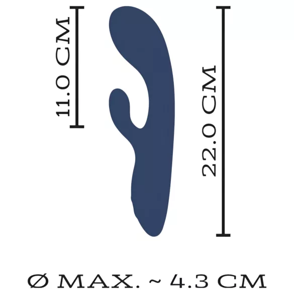 You2Toys Intense - vibrátor s dráždením klitorisu a bodu G (čierny)