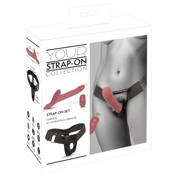 You2Toys - pripínací vibrátor set (červený)