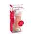 Realistixxx - vibračný otvorený návlek na penis - telová farba