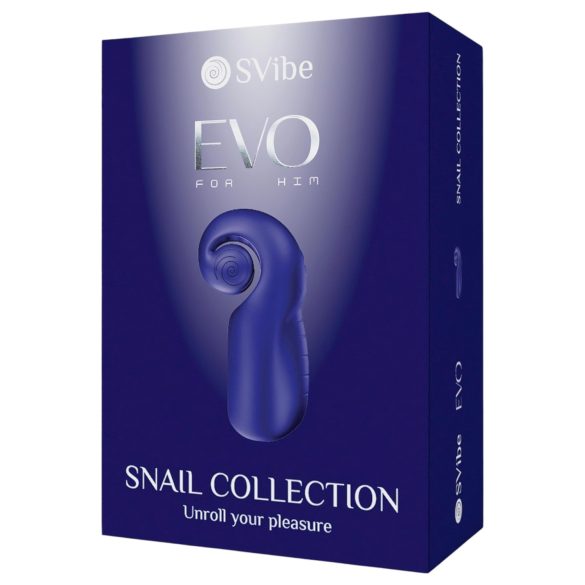 SVibe EVO - masturbátor pre mužov - vodotesný, nabíjateľný - modrý