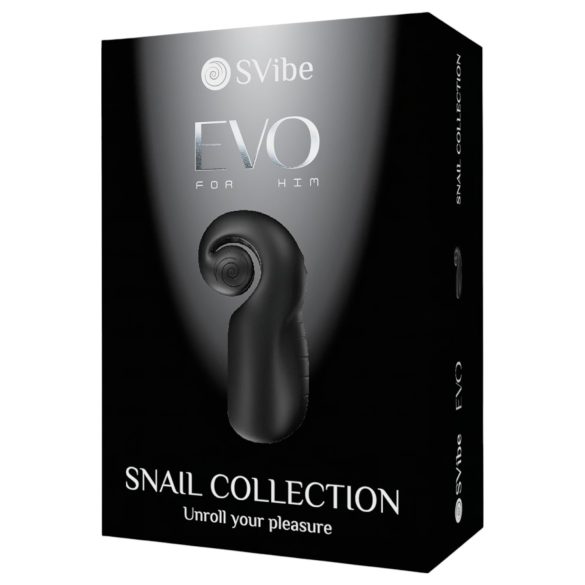 SVibe EVO - vodotesný, nabíjateľný masturbátor (čierny)