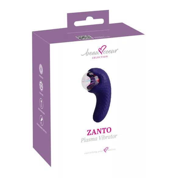 Beau Coeur Zanto - vibrátor pre ženy - vibrácie - modrý