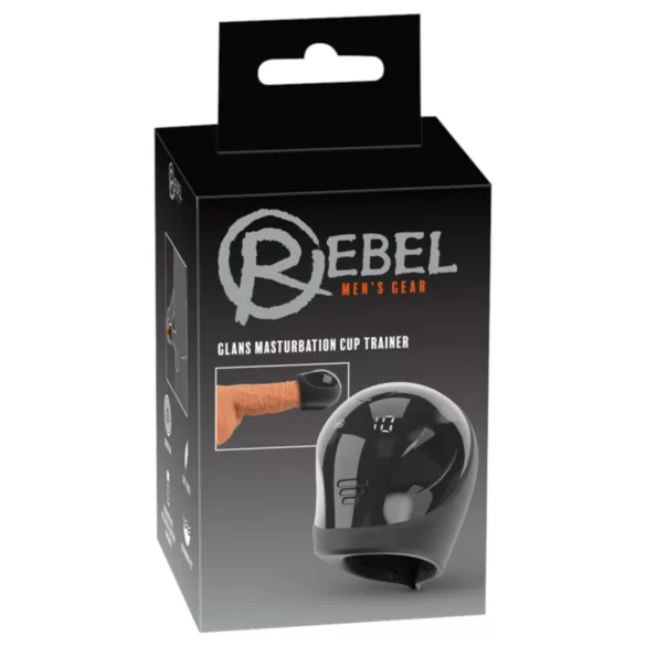 Rebel - vibrátor na žalud - vodotesný - čierny