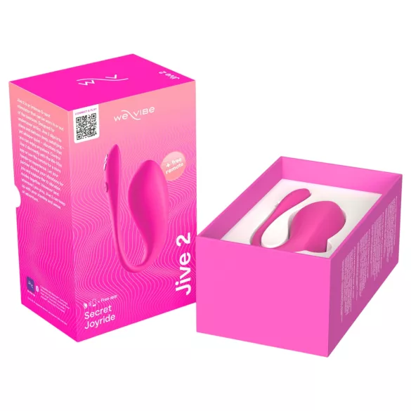 We-Vibe Jive 2 - nositeľný, diaľkovo ovládaný vibrátor na bod G (ružový)