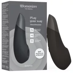   Womanizer Enhance 2v1 stimulátor klitorisu + vibrátor (čierny)