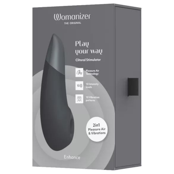 Womanizer - stimulačný vibrátor na klitoris s tlakovými vlnami - čierny