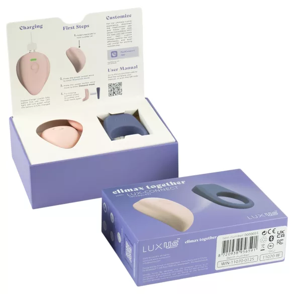 LUXUS Climax Together by Kiiroo - magnetická, aplikáciou ovládaná sada párového vibrátora