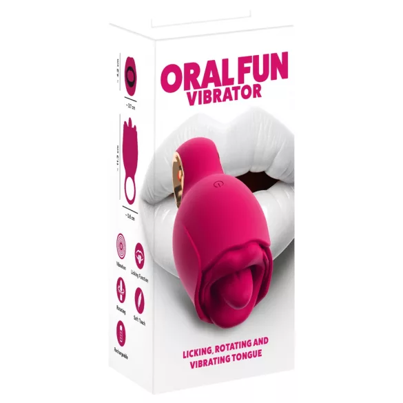 You2Toys Oral Fun - jazýčkový stimulátor klitorisu (ružový)