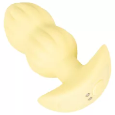 Cuties Mini - análny vibrátor s výstupkami - žltý