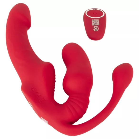 You2Toys Strapless - nasadzovací 3-ramenný vibrátor (ružový)