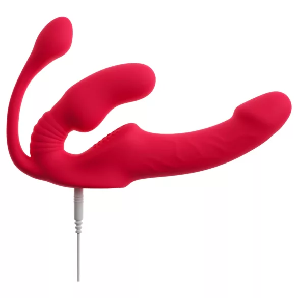 You2Toys Strapless - nasadzovací 3-ramenný vibrátor (ružový)