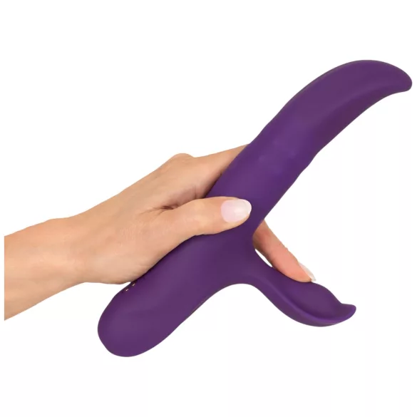 You2Toys - vibrátor s kývavým ramenom na stimuláciu klitorisu a pohyblivým krúžkom (fialový)