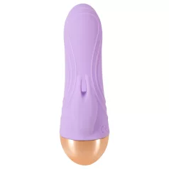   Cuties - akumulátorový, vodotesný mini vibrátor s klitorisovým ramienkom (fialový)