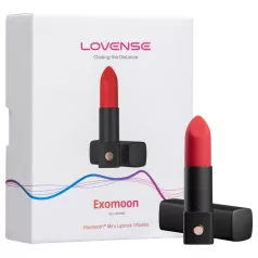 Lovense Exomoon - mini vibrátor v tvare rúžu (čierny)