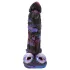 Beasty Cocks Firefly Fantasies - zahrievací prírazový fantasy vibrátor (modrý) - 23,4 cm