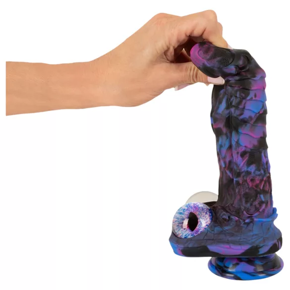 Beasty Cocks Firefly Fantasies - zahrievací prírazový fantasy vibrátor (modrý) - 23,4 cm