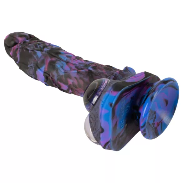 Beasty Cocks Firefly Fantasies - zahrievací prírazový fantasy vibrátor (modrý) - 23,4 cm