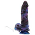 Beasty Cocks Firefly Fantasies - zahrievací prírazový fantasy vibrátor (modrý) - 23,4 cm