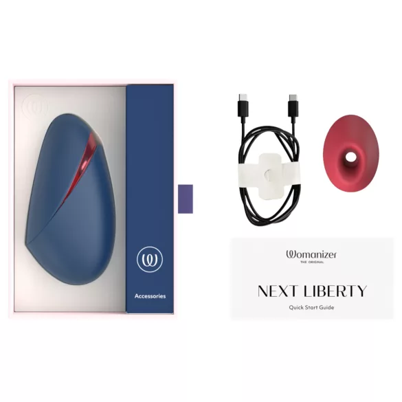 Womanizer Next Liberty - dráždidlo klitorisu s tlakovými vlnami (modré)