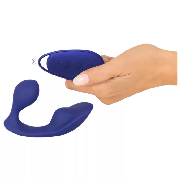 SMILE - vibrátor na diaľkové ovládanie - anál a nohavičky - modrý