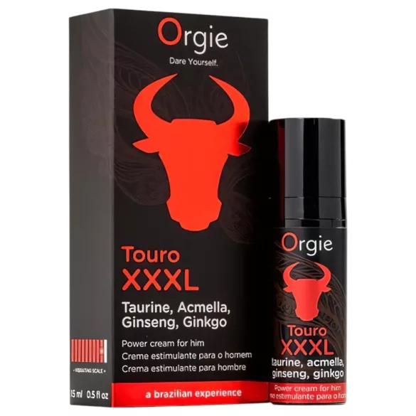 Orgie Touro XXXL - krém na podporu erekcie - 15 ml