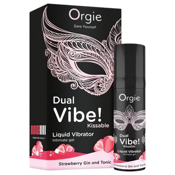 Orgie - unisex tekutý vibrátor - vibrácie - jahoda/gin tonic - 15 ml
