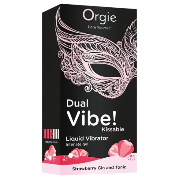 Orgie - unisex tekutý vibrátor - vibrácie - jahoda/gin tonic - 15 ml