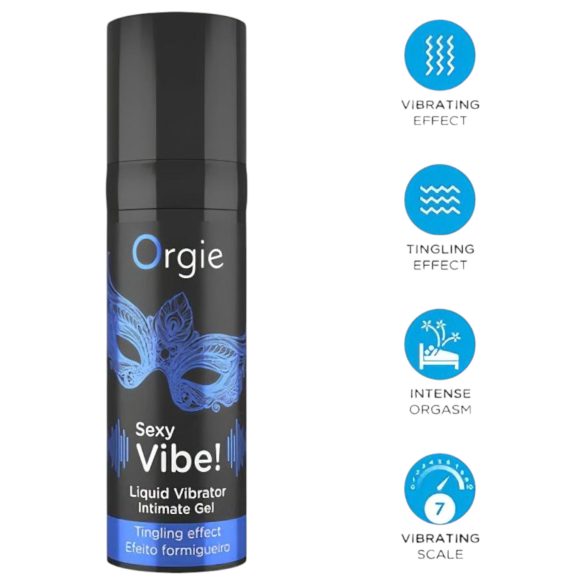 Orgie Bunny - vibračný erekčný krúžok set - čierny