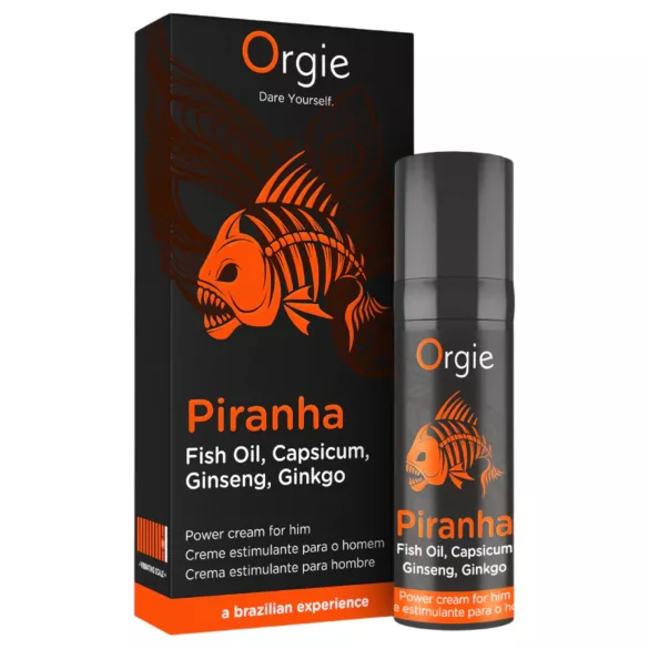 Orgie Piranha Power Cream - Stimulačný krém pre mužov (15 ml)