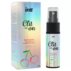   Intt Clit Me On - tekutý vibrátor sprej na klitoris - červené ovocie (12 ml)