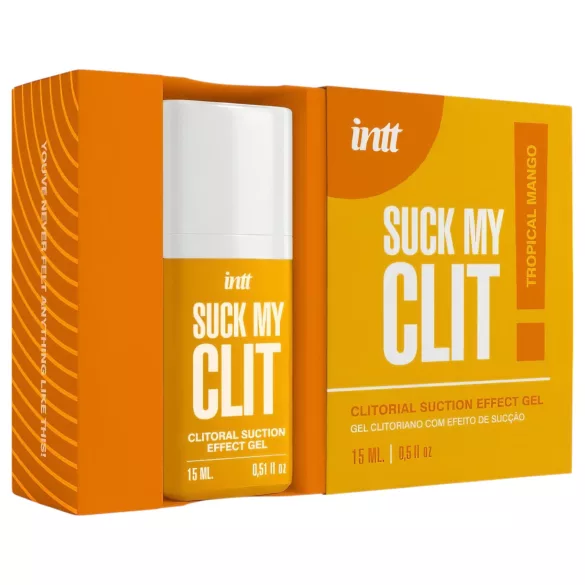 Intt Suck My Clit - stimulačný gél na klitoris pre ženy - mango (15 ml)