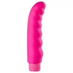 Baseks - vlnitý vibrátor (ružový) - 16 cm