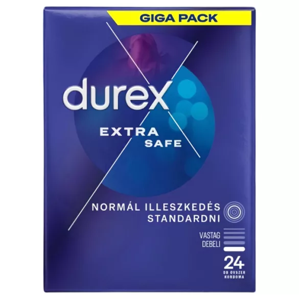 Durex Extra Safe - kondómy pre extra bezpečie - 24 ks