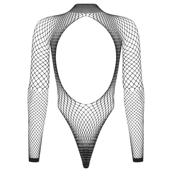 Obsessive - sieťované body s dlhým rukávom (čierne) - (S-L)