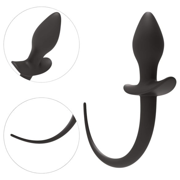 Wild Play - análny kolík s chvostom - čierny