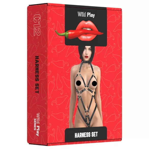 Wild Play - erotické body - čierne