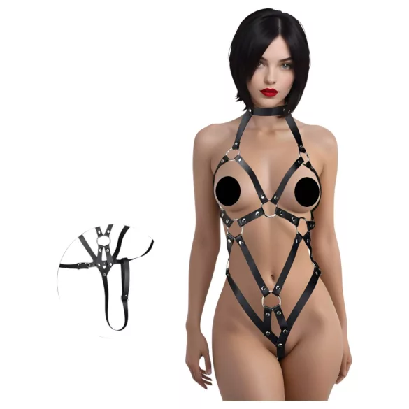 Wild Play - erotické body - čierne