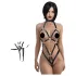 Wild Play - erotické body - čierne
