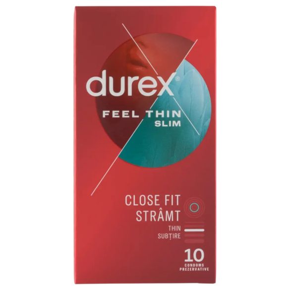 Durex Feel Thin Slim - kondóm - ultra tenký - 10 ks