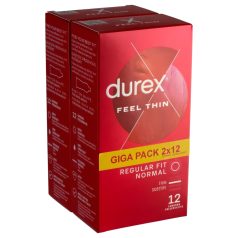 Durex Feel Thin - prirodný pocit kondómu balenie (2x12ks)