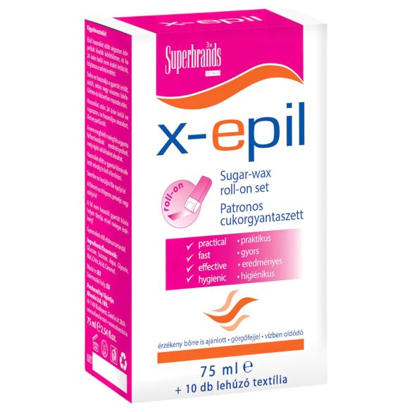 X-Epil - depilačný set s cukrovou voskovou kazetou