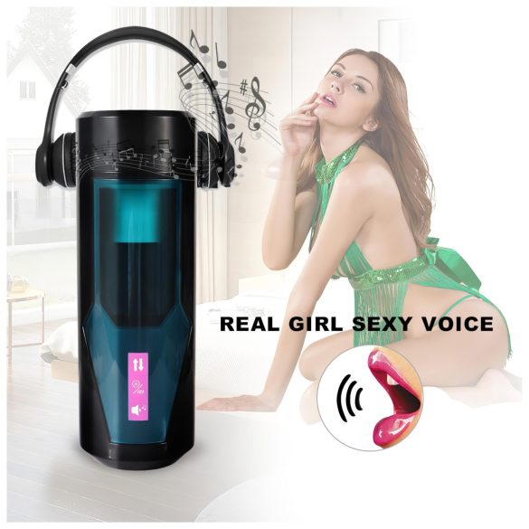 Lonely - mužský masturbátor s pohybom a zvukom - čierny