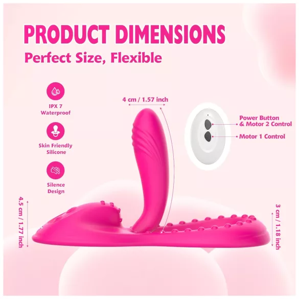 Mroow - flexibilný vankúšový vibrátor (ružový)
