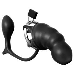   Pipedream Anal Fantasy Elite - análny kolík a klietka na penis (čierna)