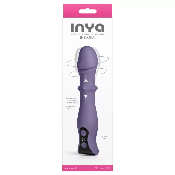 NS Novelties - vibrátor s pohybom a rotáciou - fialový