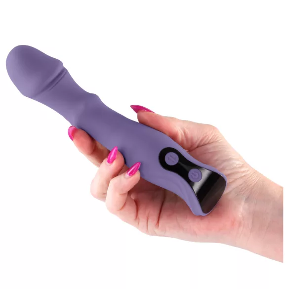 NS Novelties - vibrátor s pohybom a rotáciou - fialový