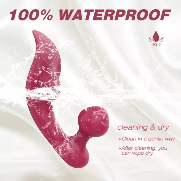 Sex HD Chomper - vibrátor na klitoris a anál - červený