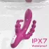 Sex HD Joker - vibrátor trojitý - akumulátorový, vodotesný - fialový