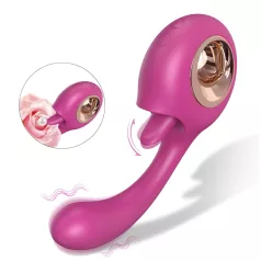 Sex HD - vibrátor na lízanie a bod G (červený)