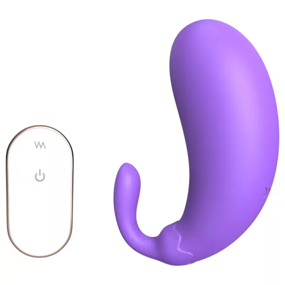 Sex HD - vibračné vajíčko v tvare baklažánu - fialová
